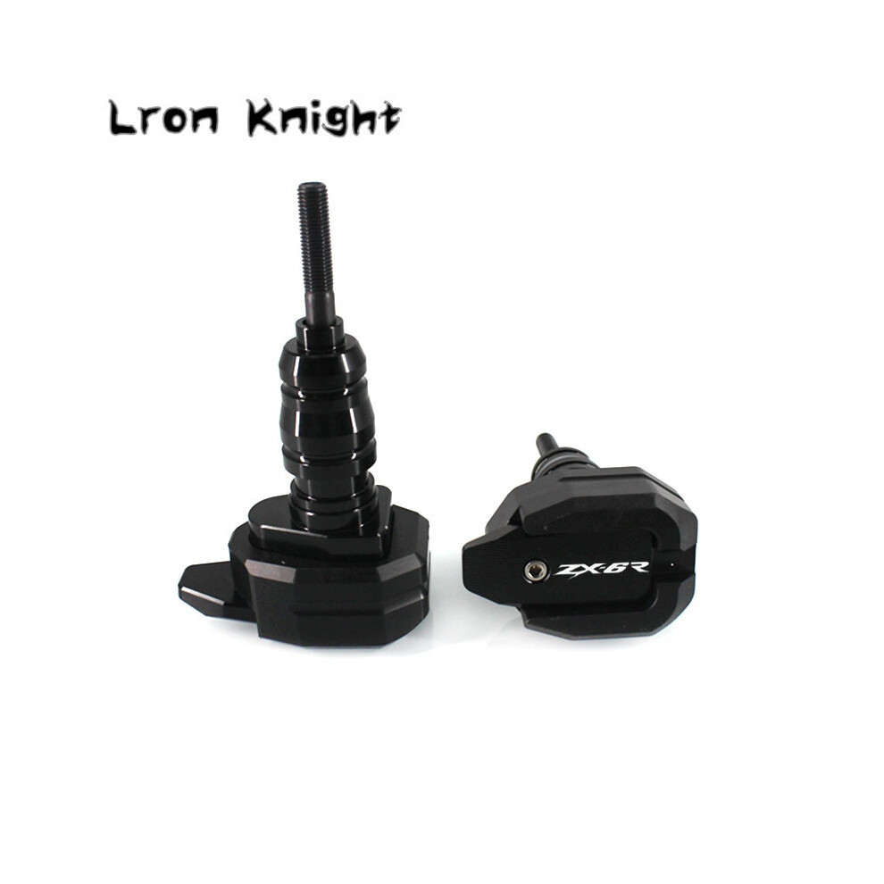 (Zx-6R ) For Kawasaki Ninja Zx-6R Zx6r Zx 6R 2013-2017 Motorcycle Cnc Falling Protection Black 8902774023518
