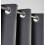 (Dark Grey, 46'' x 54'' (PAIR)) BLACKOUT EYELET CURTAINS READY MADE PAIR+2 TIEBACK 3