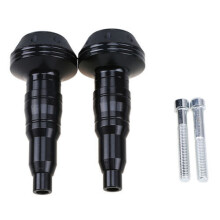 (Black) 1Pair 10mm Motorcycle Frame Slider M10 Universal Motorbike Anti Falling