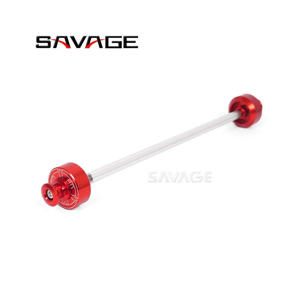 (Rear 1Pc, China) For Yamaha Mt07 Fz07 Xsr700 Front Rear Wheel Axle Fork Crash Slider Fz Red 8902774024546