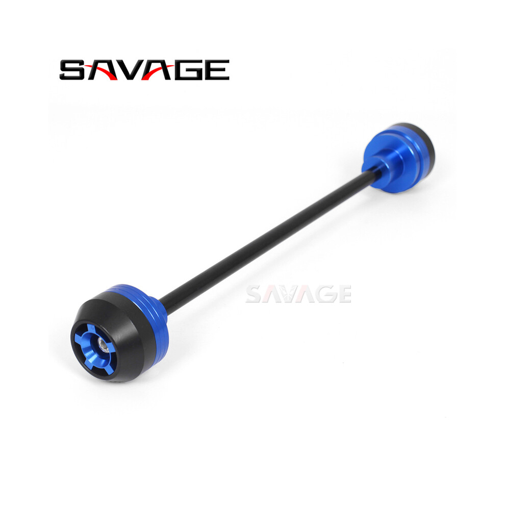 (Front 1Pc, China) For Yamaha Mt07 Fz07 Xsr700 Front Rear Wheel Axle Fork Crash Slider Fz Blue 8902774024591