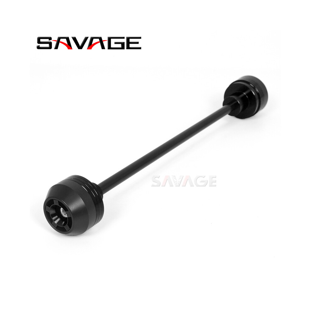 (Front 1Pc, China) For Yamaha Mt07 Fz07 Xsr700 Front Rear Wheel Axle Fork Crash Slider Fz Black 8902774024614