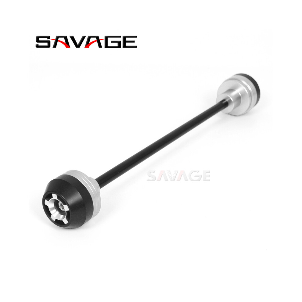 (Front 1Pc, China) For Yamaha Mt07 Fz07 Xsr700 Front Rear Wheel Axle Fork Crash Slider Fz Silver 8902774024577