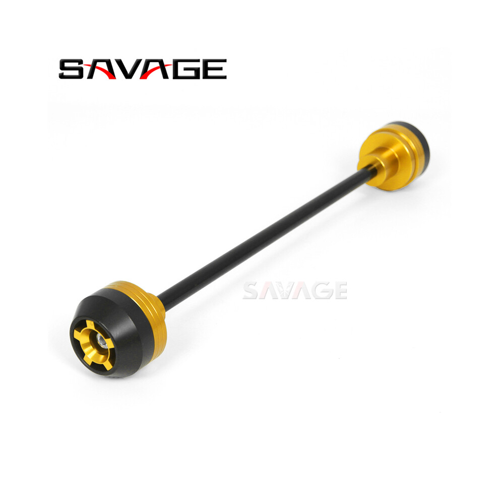 (Front 1Pc, China) For Yamaha Mt07 Fz07 Xsr700 Front Rear Wheel Axle Fork Crash Slider Fz Gold 8902774024584