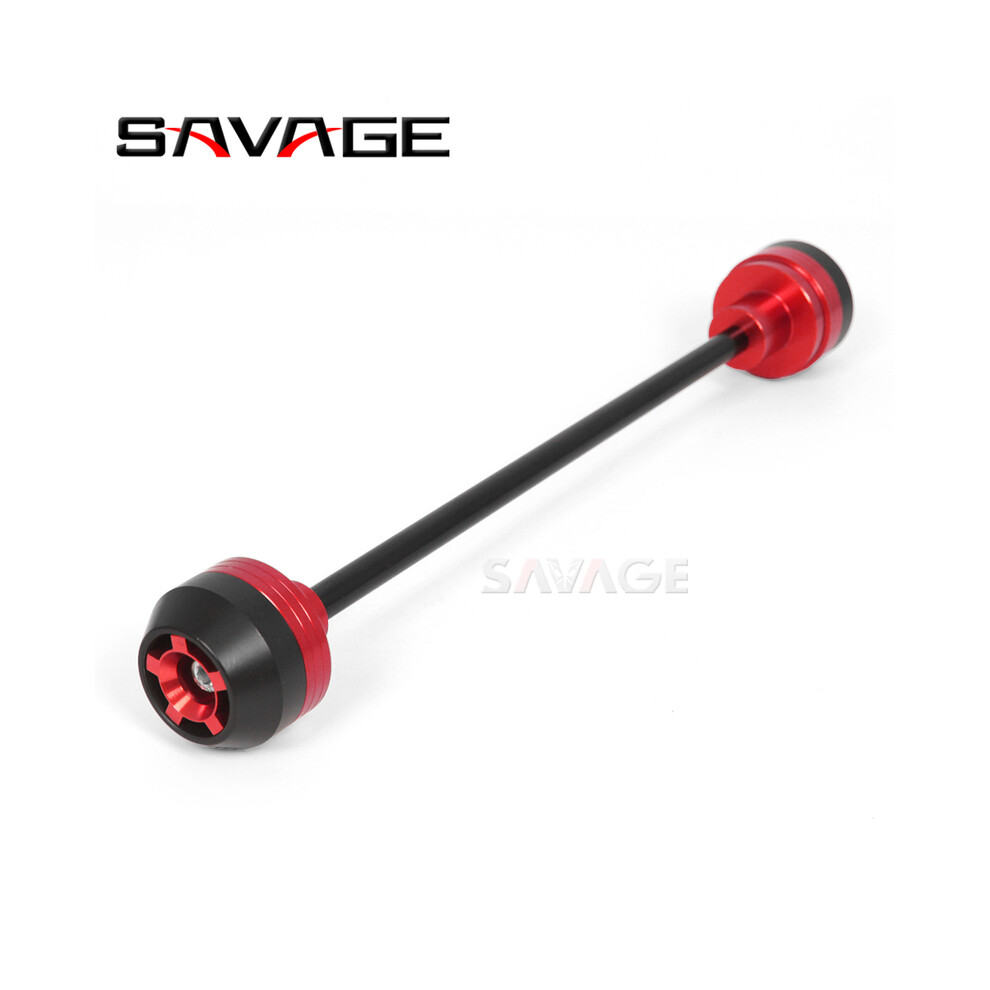 (Front 1Pc, China) For Yamaha Mt07 Fz07 Xsr700 Front Rear Wheel Axle Fork Crash Slider Fz Red 8902774024607