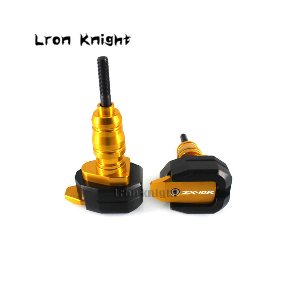 (Gold) For Kawasaki Ninja Zx-10R Zx10r Zx 10R Motorcycle Cnc Falling Protection Gold 8902774024966