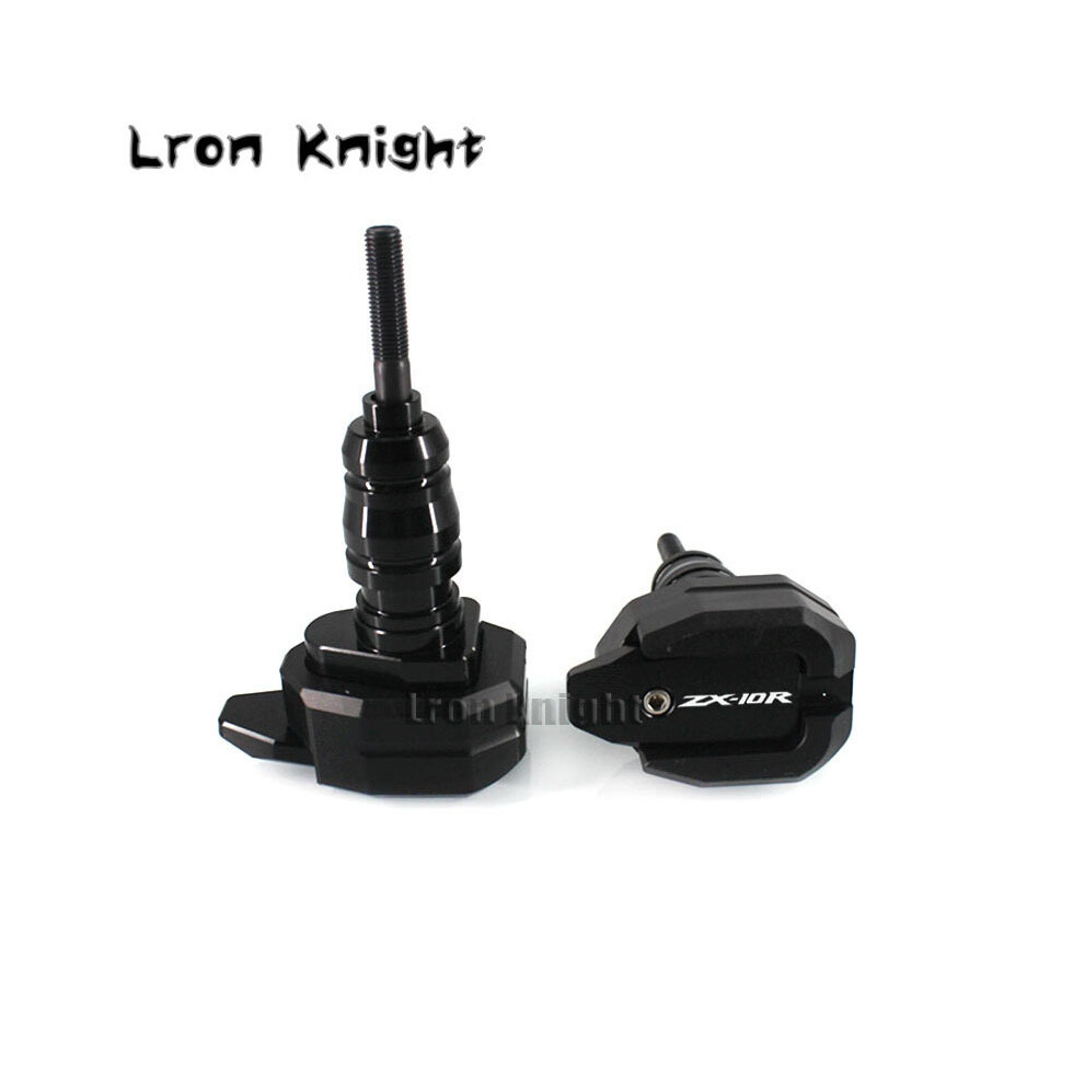 (Black) For Kawasaki Ninja Zx-10R Zx10r Zx 10R Motorcycle Cnc Falling Protection Black 8902774024935