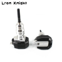 (Silver) For KAWASAKI NINJA ZX-10R ZX10R ZX 10R Motorcycle CNC Falling Protection
