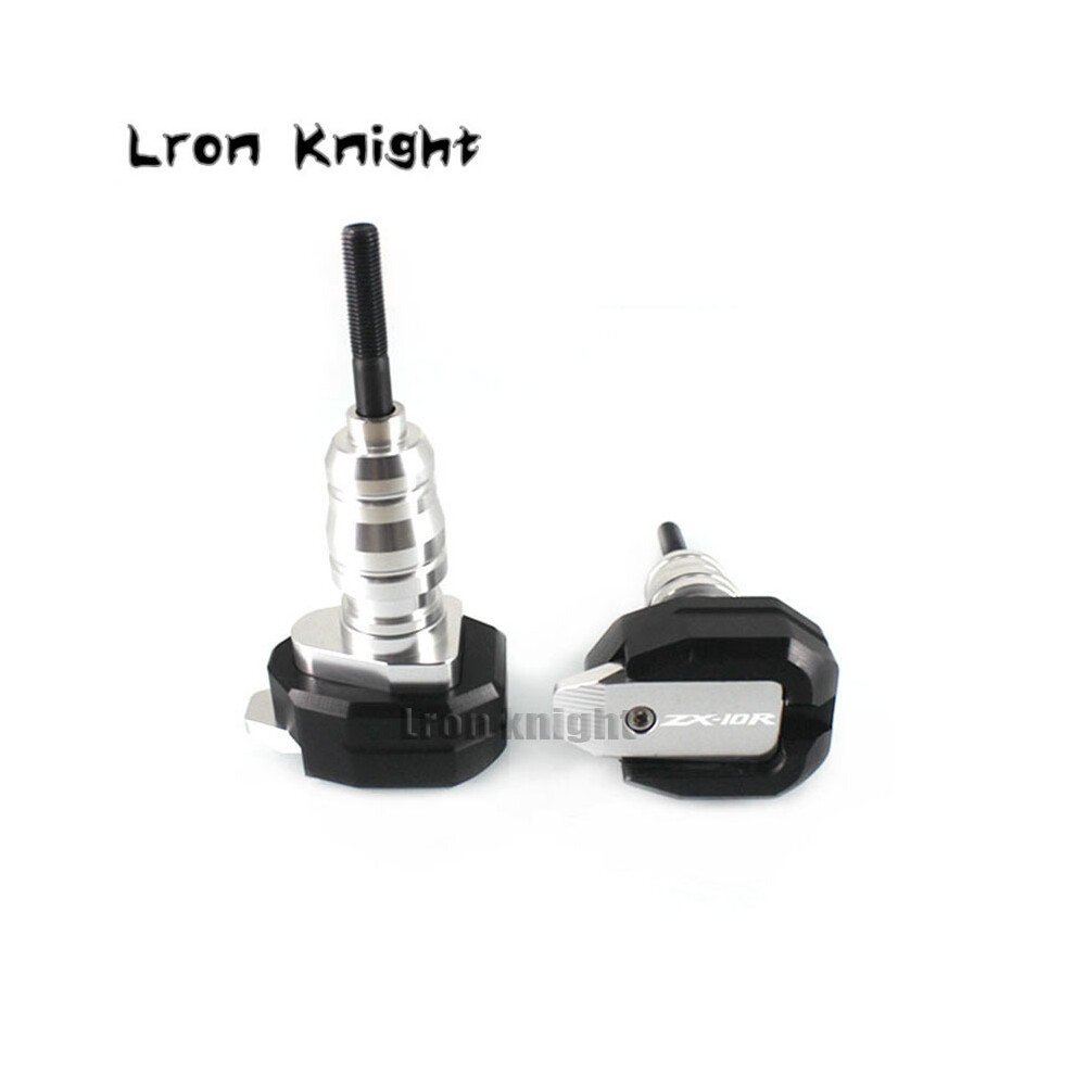 (Silver) For Kawasaki Ninja Zx-10R Zx10r Zx 10R Motorcycle Cnc Falling Protection Silver 8902774024911