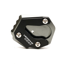 (Grey) Kickstand Foot Side Stand Extension Pad Support Plate For KAWASAKI VERSYS
