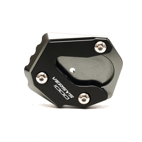 (Grey) Kickstand Foot Side Stand Extension Pad Support Plate For KAWASAKI VERSYS