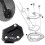 (Grey) Kickstand Foot Side Stand Extension Pad Support Plate For KAWASAKI VERSYS 3