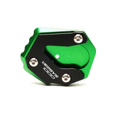 (Green) Kickstand Foot Side Stand Extension Pad Support Plate For KAWASAKI VERSYS