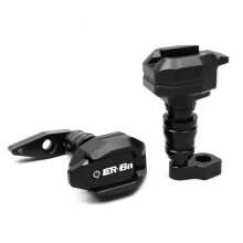 (Black ER-6N) For KAWASAKI ER-6N ER-6F ER6N ER6F ER 6N 6F Motorcycle CNC Falling Protection