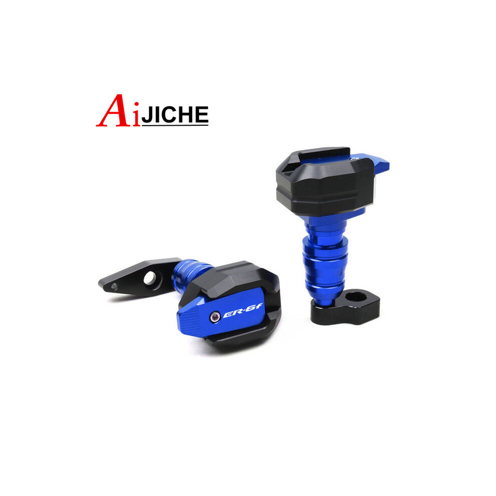 ( Er-6F) For Kawasaki Er-6N Er-6F Er6n Er6f Er 6N 6F Motorcycle Cnc Falling Protection Blue 8902774025246