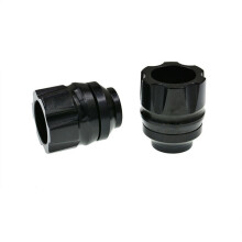 (Black) Aluminum Alloy Buffer Anti Collision Cup Front Fork Cup 13mm Wheel Protection