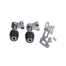 (gray) Motorcycle Rear Wheel Muffler Fall Protection Exhaust Pipe Slider Crash