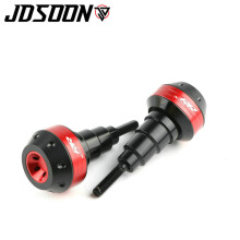 (Red) With logo Motorcycle Frame Crash Pad Engine Stator Sliders Protector For