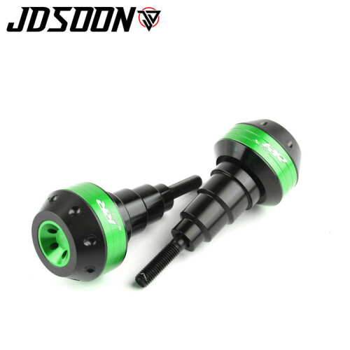 (Green) With logo Motorcycle Frame Crash Pad Engine Stator Sliders Protector For