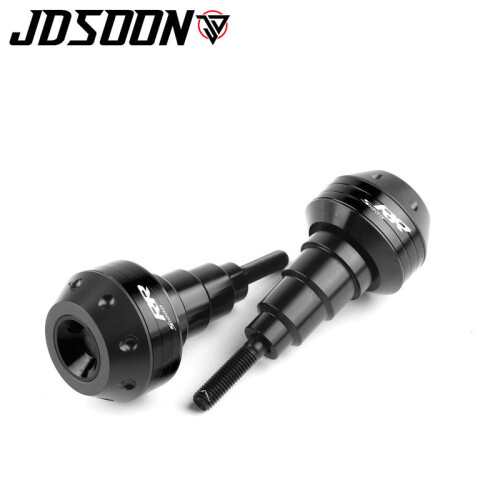 (Black) With logo Motorcycle Frame Crash Pad Engine Stator Sliders Protector For
