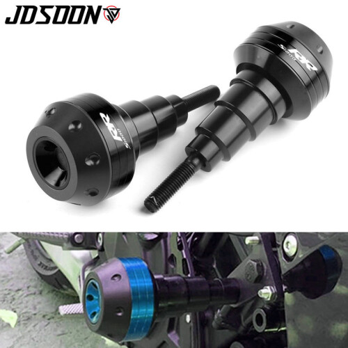 (TITANIUM) With logo Motorcycle Frame Crash Pad Engine Stator Sliders Protector For 1