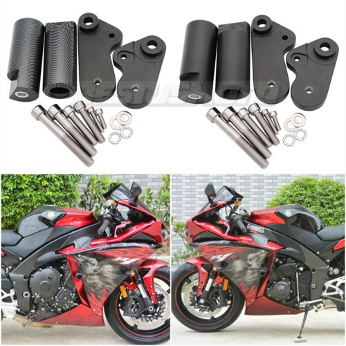 (Carbon) Motorcycle No Cut Frame Sliders Crash Falling Protector For Yamaha YZF-R1 1