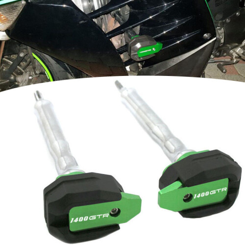 (Zx-14R Black) CNC Falling Protection Frame Slider Fairing Guard Crash Protector For 1
