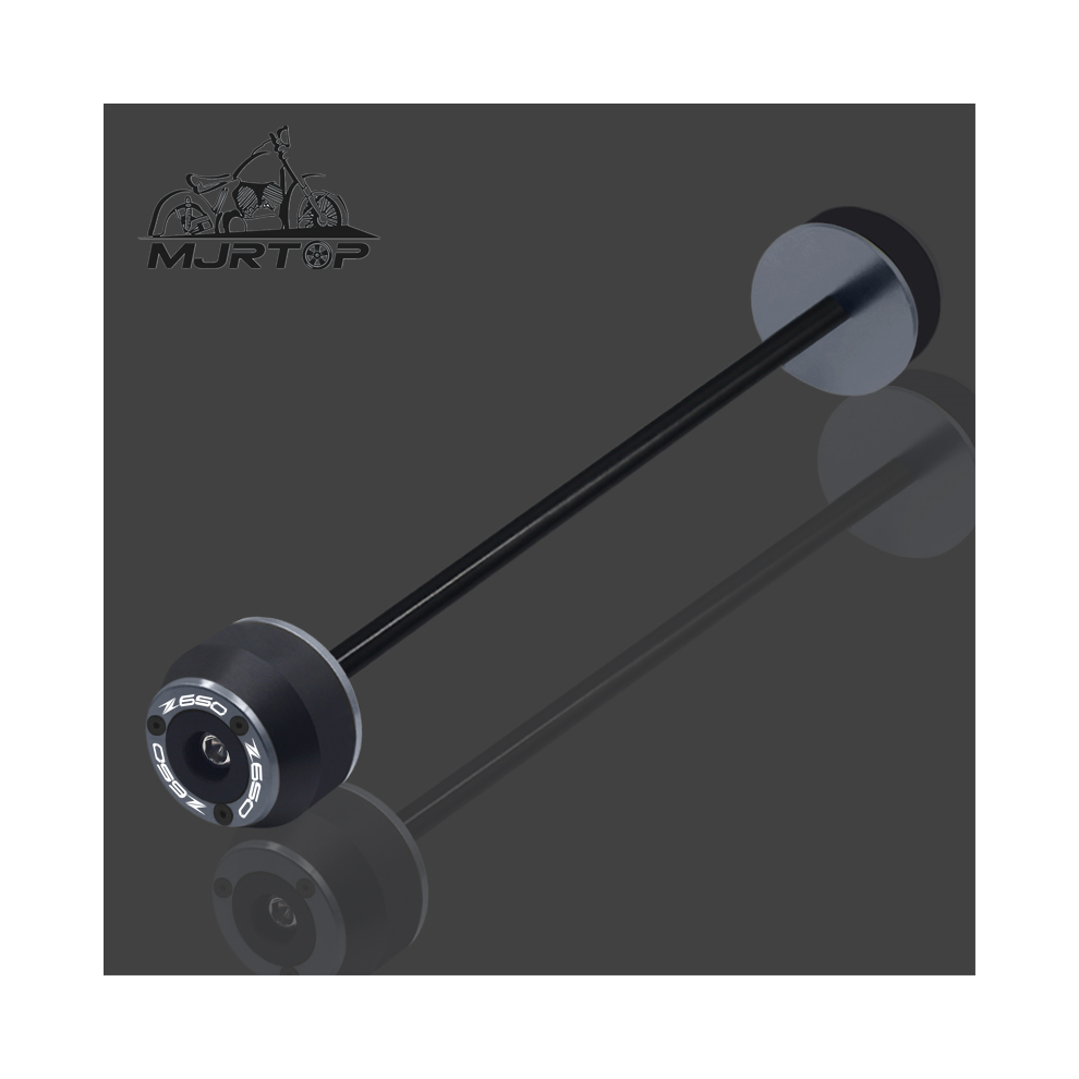 (Rear Wheel Titanium) New For Kawasaki Z650 Z650 Z 650 Cnc Front Rear Wheel Axle Sliders Fork 8902774030981