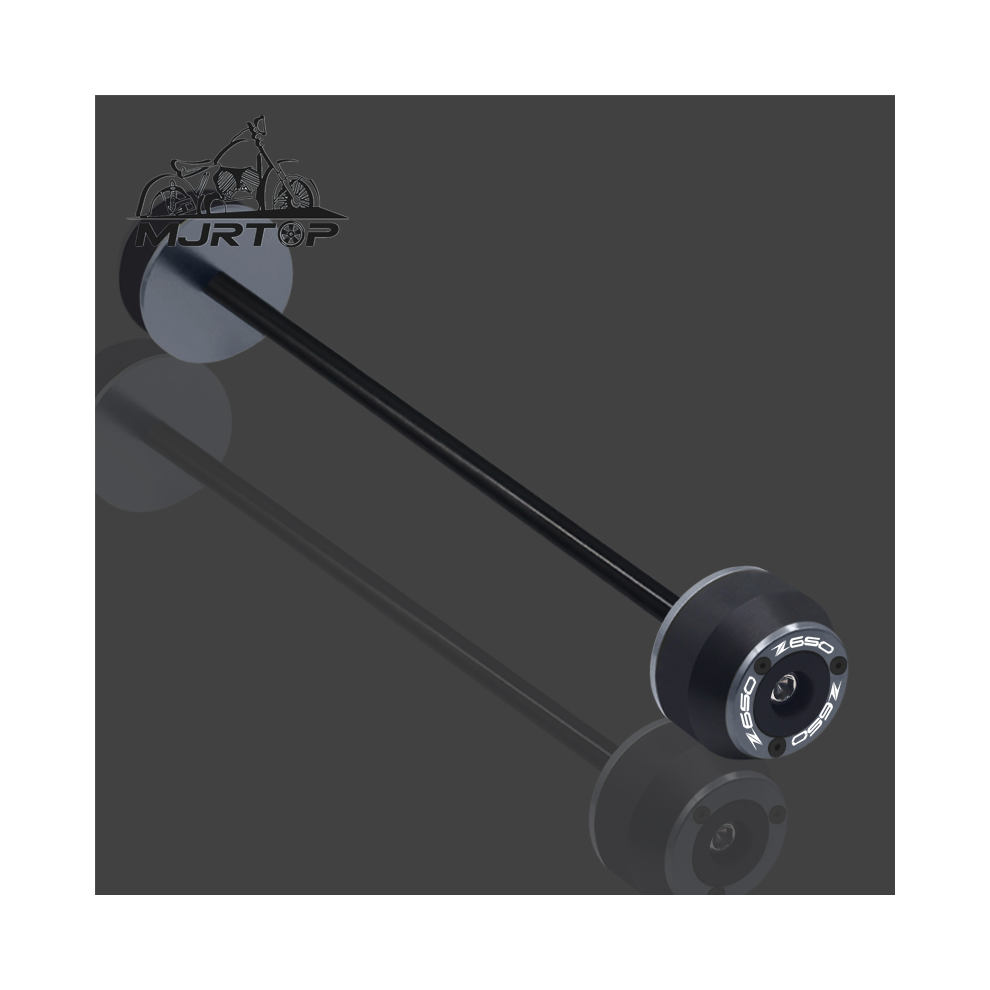 (Front Wheel Titanium) New For Kawasaki Z650 Z650 Z 650 Cnc Front Rear Wheel Axle Sliders Fork 8902774031018