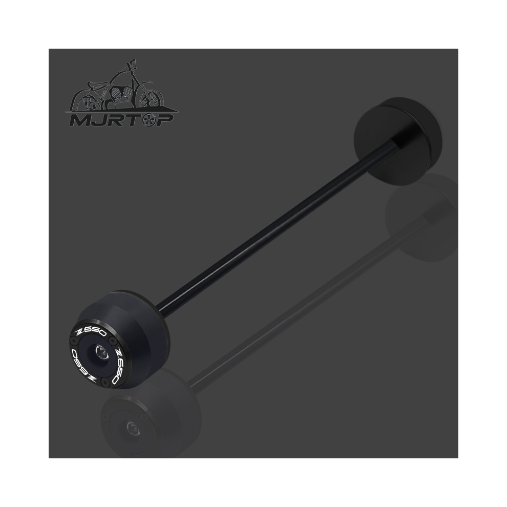 (Rear Wheel ) New For Kawasaki Z650 Z650 Z 650 Cnc Front Rear Wheel Axle Sliders Fork Black 8902774031049