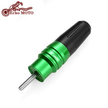 (Z100R Green) Motorcycle CNC Crash Pads Exhaust Sliders Crash Protector For Kawasaki