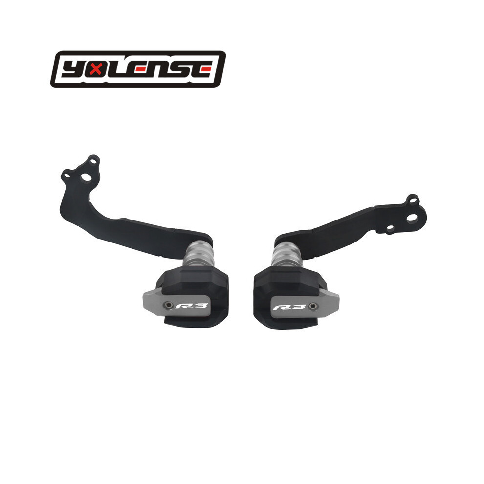 (Titanium-T) For Yamaha Yzfr3 Yzf-R3 Yzf R3 2019-2022 Motorcycle Falling Protection Black 8902774033265