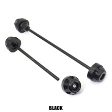 (Front Rear Black) Rear Front Axle Fork Crash Slider For BMW S1000RR S1000R S1000XR 2019-2023
