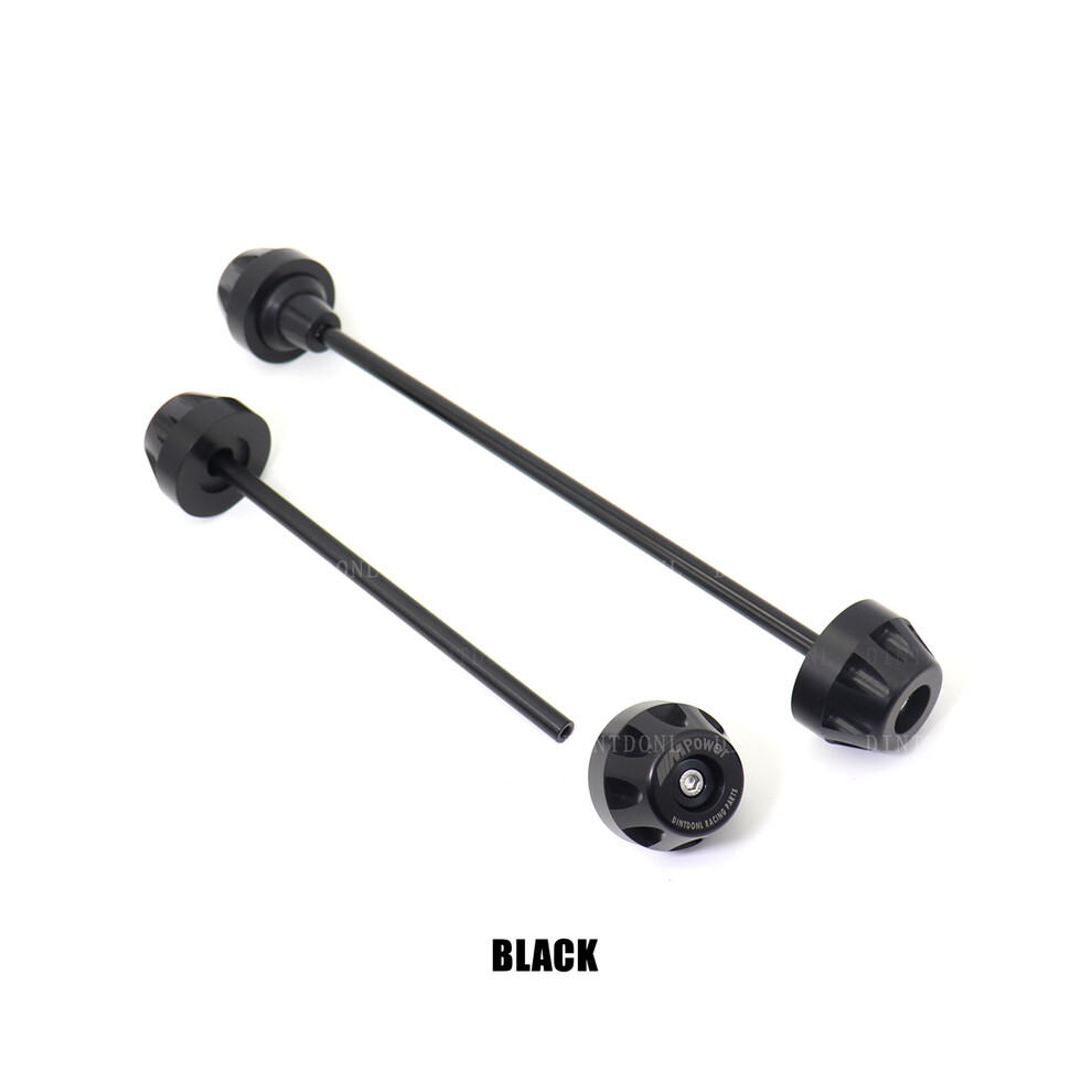 (Front Rear ) Rear Front Axle Fork Crash Slider For Bmw S1000rr S1000r S1000xr 2019-2023 Black 8902774033685