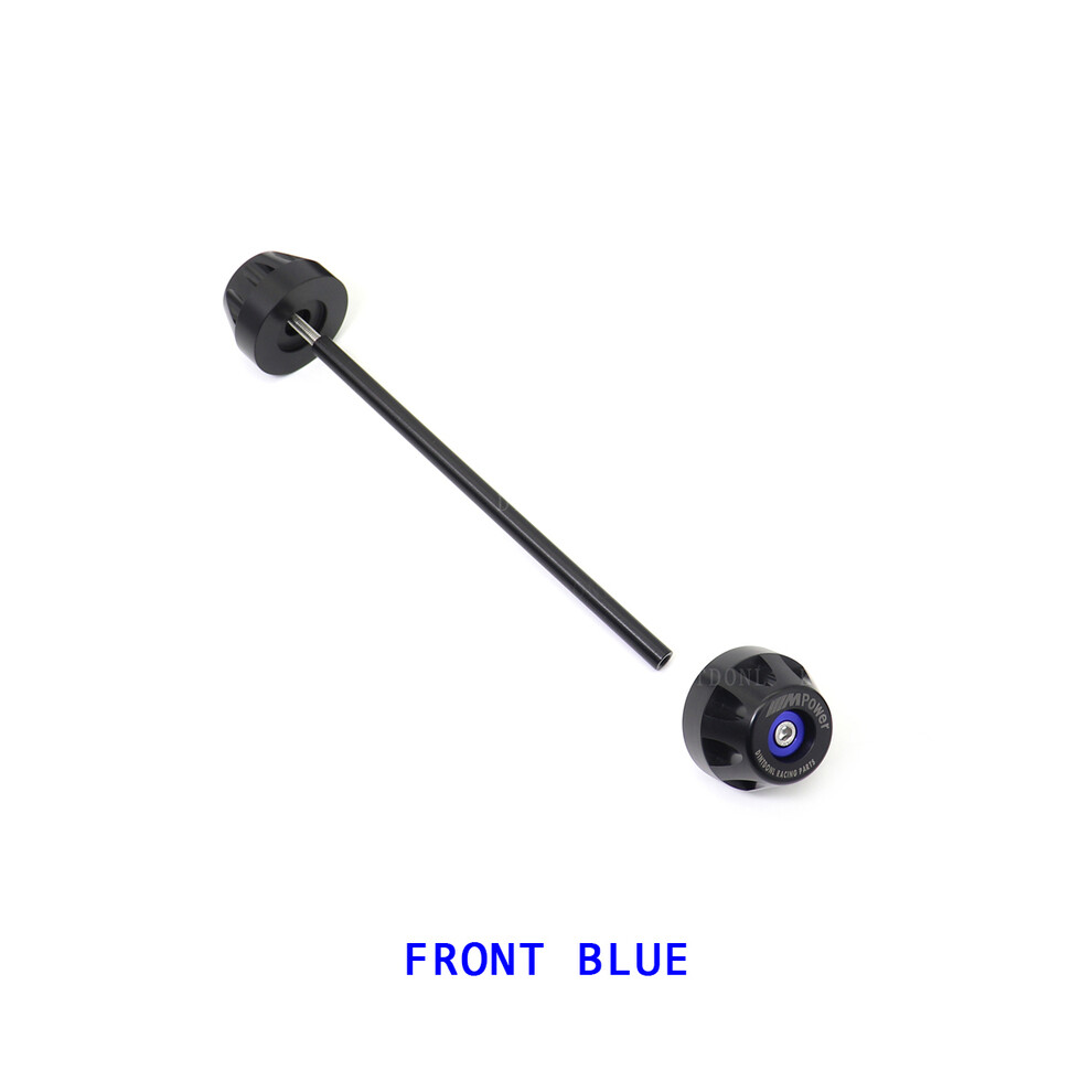 (Front ) Rear Front Axle Fork Crash Slider For Bmw S1000rr S1000r S1000xr 2019-2023 Blue 8902774033722