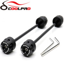 (Black) Front Rear Axle Fork Crash Sliders For SUZUKI GSX-S 1000 GSXS1000 2015-2022
