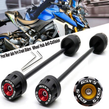 (Black) Rear Front Axle Fork Crash Slider For SUZUKI GSX-S1000 2021 2022 GSX-S1000