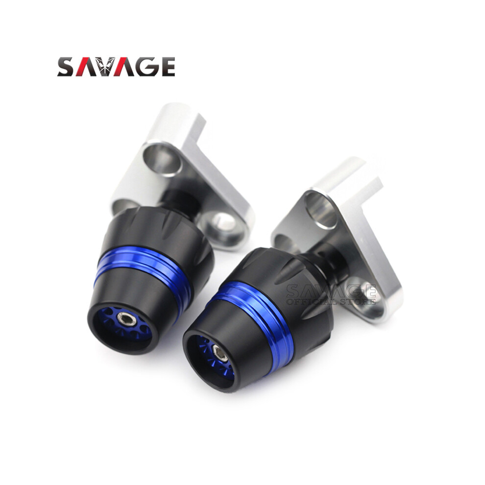 (Blue) Frame Slider Crash Protector For Yamaha Xjr1200 Xjr1300 Xjr 1200/1300 Blue 8902774037195