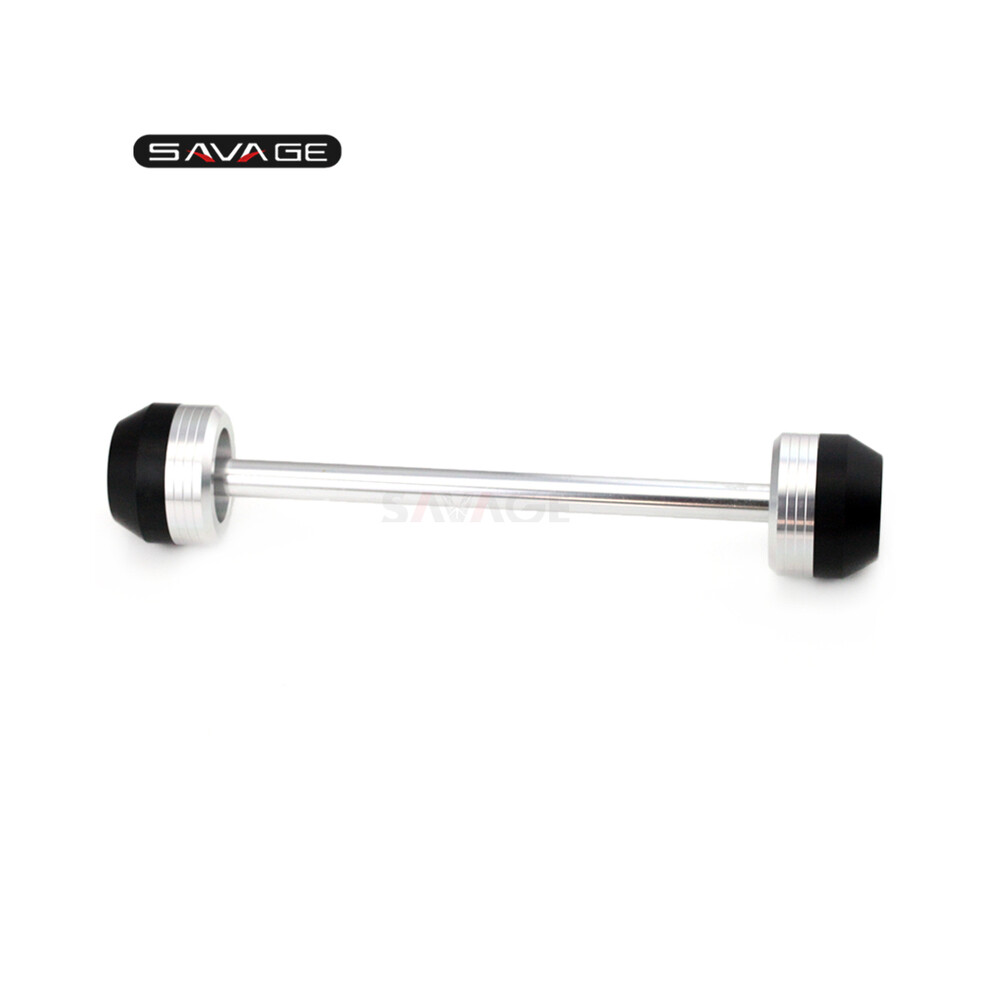(One Front ) Front Rear Axle Fork Crash Sliders For Suzuki Gsr 750 Gsr750 Gsx-S 750 Silver 8902774037065