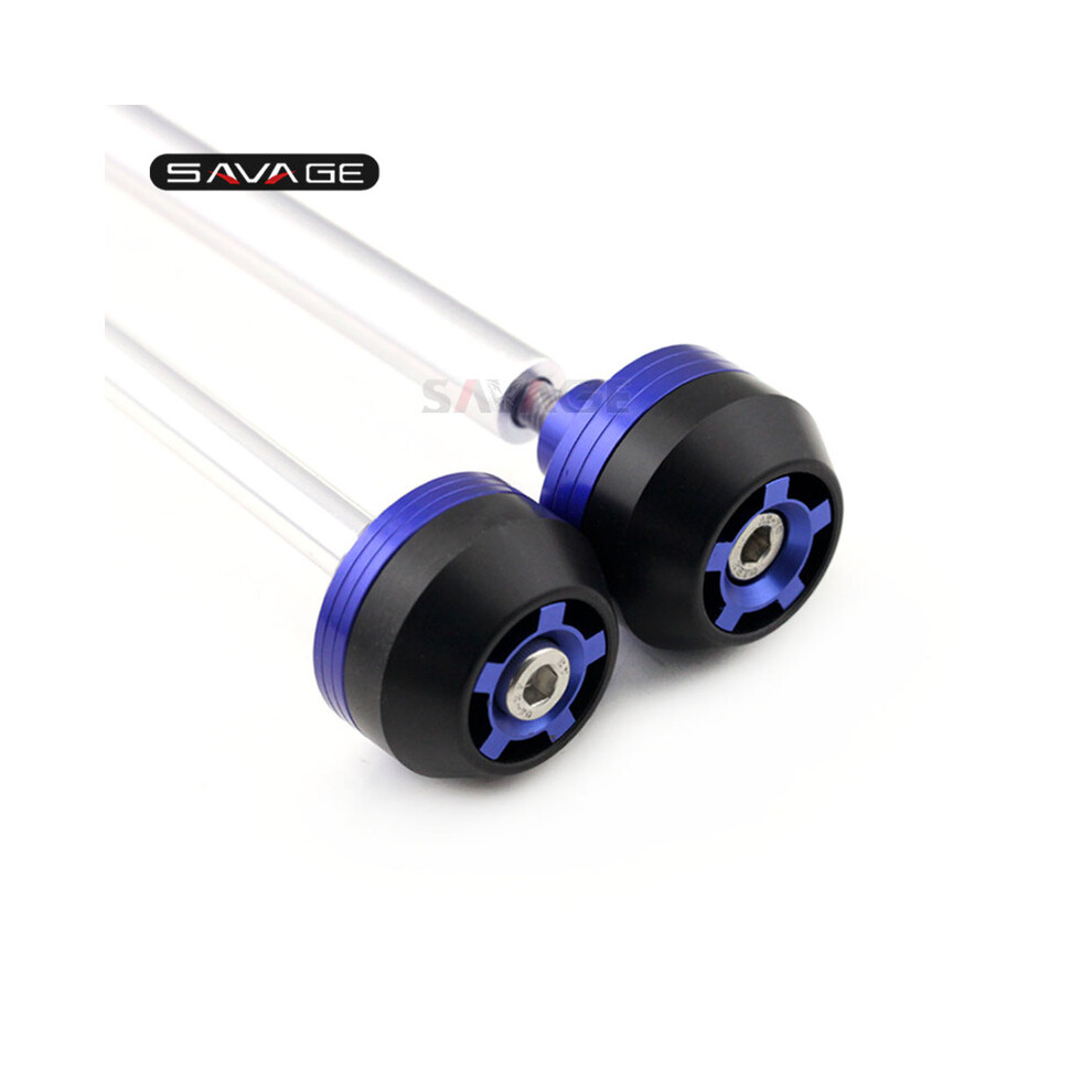 (Front Rear ) Front Rear Axle Fork Crash Sliders For Suzuki Gsr 750 Gsr750 Gsx-S 750 Blue 8902774036990