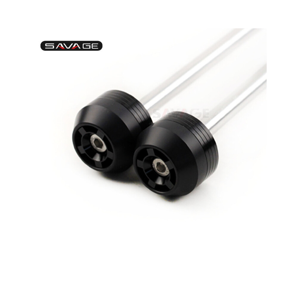 (Front Rear ) Front Rear Axle Fork Crash Sliders For Suzuki Gsr 750 Gsr750 Gsx-S 750 Black 8902774037003