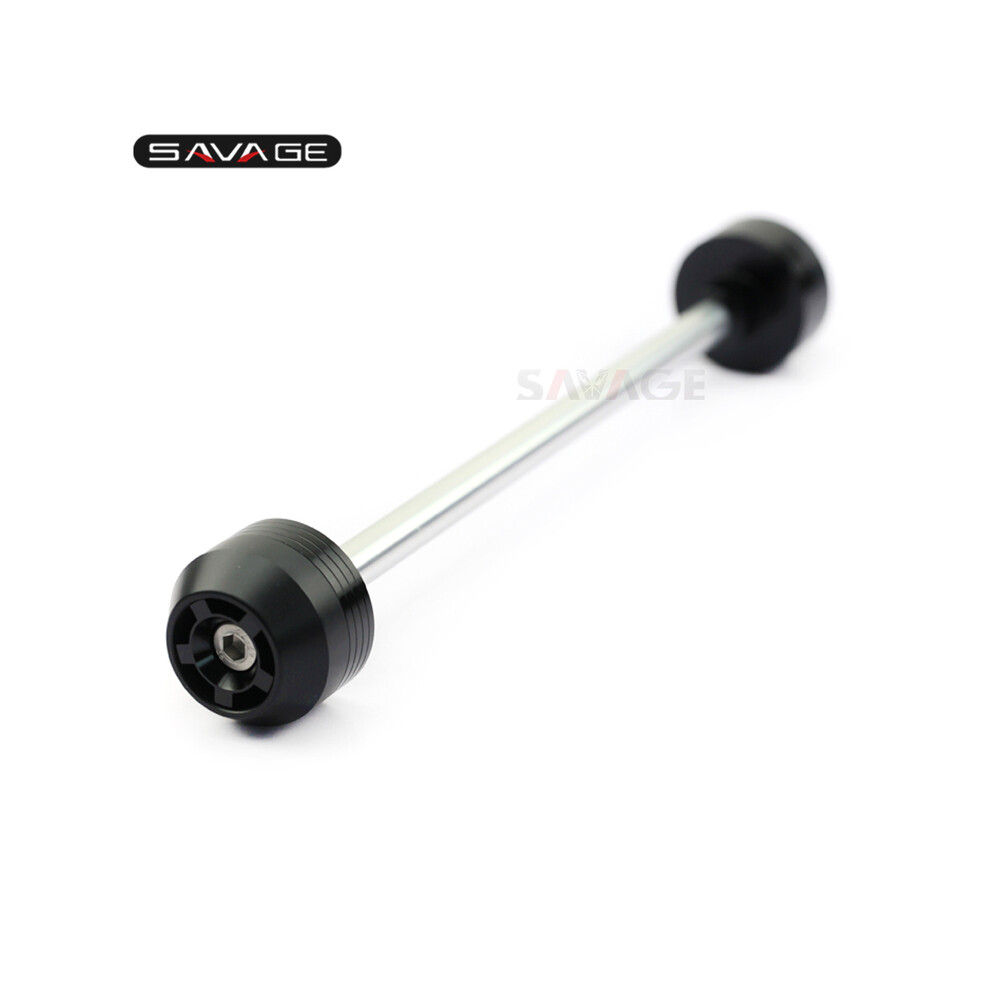 (One Front ) Front Rear Axle Fork Crash Sliders For Suzuki Gsr 750 Gsr750 Gsx-S 750 Black 8902774037058