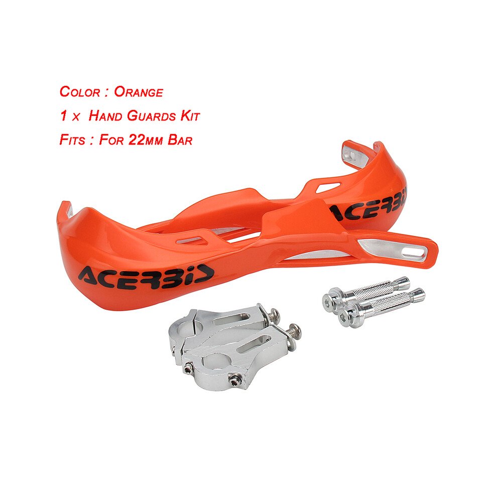 Maxpower ( 22Mm) 22 28Mm Hand Guard Handguard Protector For Yamaha Ktm Exc Sxf Klx Kxf Orange