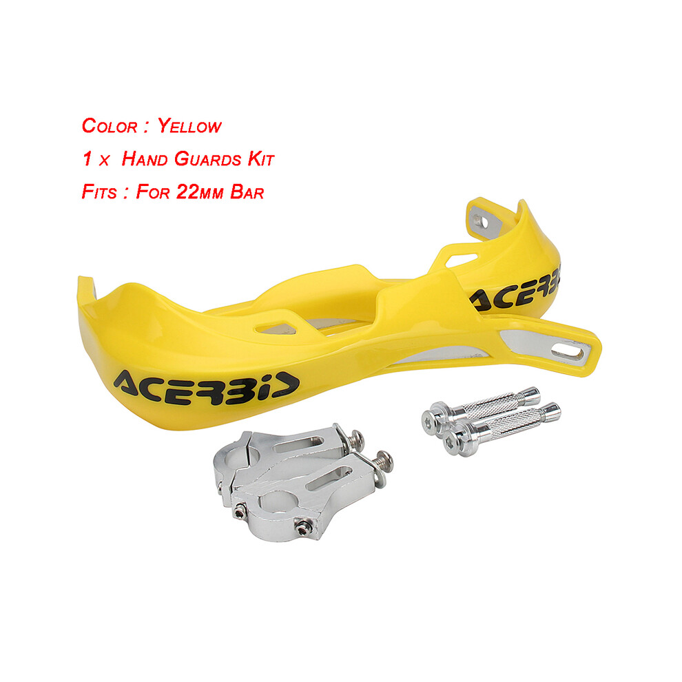 ( 22Mm) 22 28Mm Hand Guard Handguard Protector For Yamaha Ktm Exc Sxf Klx Kxf Yellow 8902774036198
