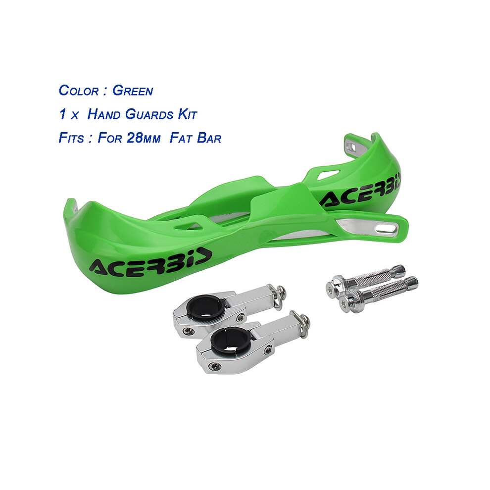 ( 28Mm) 22 28Mm Hand Guard Handguard Protector For Yamaha Ktm Exc Sxf Klx Kxf Green 8902774036204