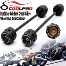 (HAYABUSA 08-22Green) Front Rear Axle Fork Crash Sliders For SUZUKI GSXR1300 HAYABUSA 1999-2022