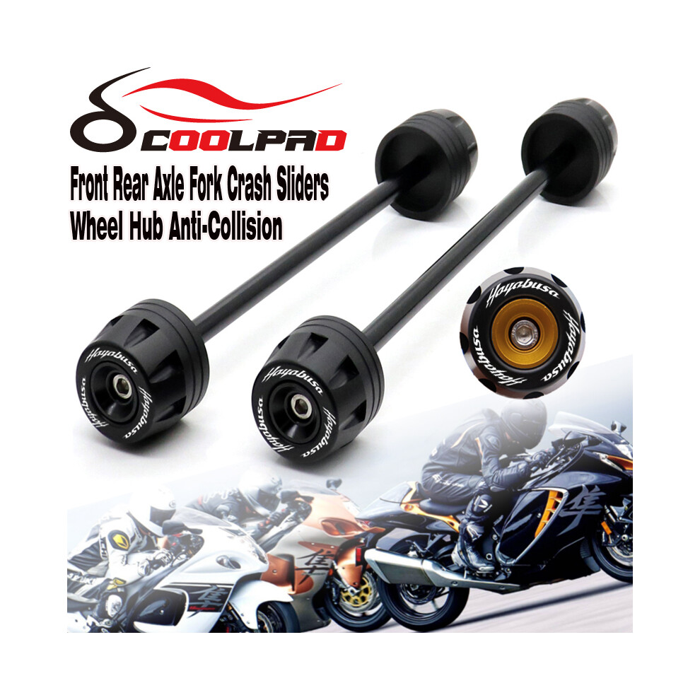 (Hayabusa 99-07Gold) Front Rear Axle Fork Crash Sliders For Suzuki Gsxr1300 Hayabusa 1999-2022 8902774034088