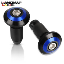 (Blue) For Ducati Motorcycle Handle Bar End Cap Anti Vibration Silder Plug 797