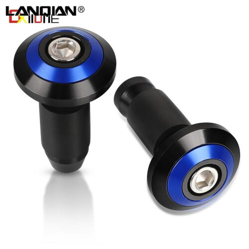 (Blue) For Ducati Motorcycle Handle Bar End Cap Anti Vibration Silder Plug 797