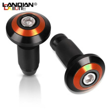(Orange) For Ducati Motorcycle Handle Bar End Cap Anti Vibration Silder Plug 797